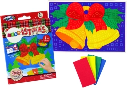 DIY Colorful Holiday Mosaic Bell