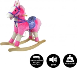 Unicorno a dondolo in peluche 71 cm con suoni e movimento – Rosa