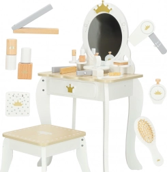 Toeletta in legno per bambine Bella con accessori