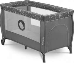 Lionelo dětská cestovní postýlka Stefi Plus šedá bílá