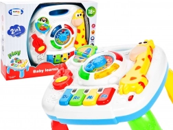 Izobraževalna mizica žirafa z orglicami