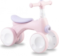 Loopfiets MoMi Tobis met bubbels – roze