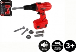 Accu boormachine met accessoires op batterijen