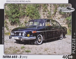 Retro puzzle samochodowe Tatra 603 (1975) 40 elementów