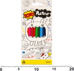 Háromszögletű ERGO zsírkréták 12 db