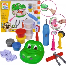 Set creativo piccolo dentista Coccodrillo con pasta da modellare e accessori SIMBA ART&FUN