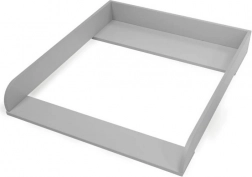 gray changing table – wooden topper compatible with IKEA