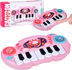 Clavier interactif pour enfants en forme de chat avec lumières et mélodies