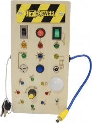 Wooden Interactive LED Busy Board 2Kids Toys