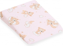 Hoes voor kinderwigkussen 30×37 cm roze beertje