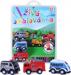 Live Car Coloring Book