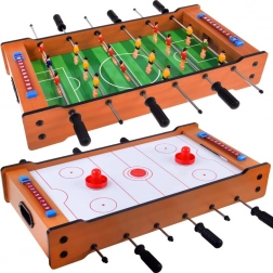 2-in-1 Table Game – Table Football and Air Hockey