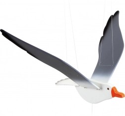 Houten hanger decoratie Zeevogel