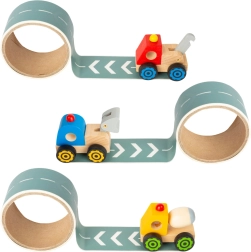 Small Foot dřevěné auto se silniční páskou