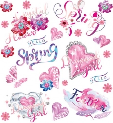 Spring Iron-on Patches Small Sheet