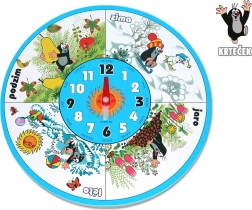 Horloge murale en bois TAUPE 20 cm