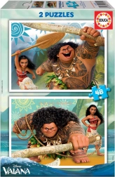 Disney puzzle Hrabri Vaiana 2 x 48 dijelova