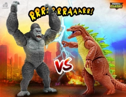 Primal Clash scontro Boss vs King Kaiju – set di action figure 21 cm