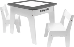 BABY MIX Leaf Grey kids' table and chairs