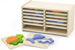 Fa puzzle Viga 12 táblával