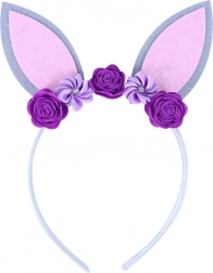 Children's Headband with Rabbit Ears Purple