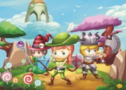 Puzzle Three Little Heroes 50 pieces