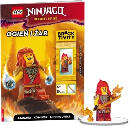 Lego Ninjago: Ild og Glød – interaktiv bog med Wyldfyre-minifigur