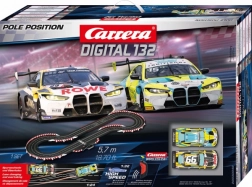 Carrera Digital 132 Pole Position 5.7 m Slot Car Track with BMW M4 GT3 Cars