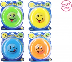 Flying disc 19 cm with smiley face