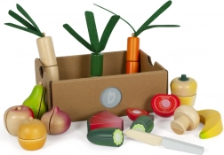 Friss gyümölcs- és zöldséges szeletkészlet Small Foot-tól