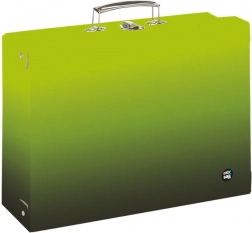 Szögletes laminált A4-es bőrönd Ombre Oxy Next