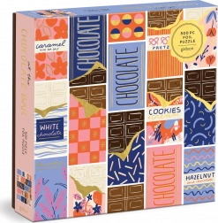 Galison kwadratowe puzzle w czekoladowym barze 500 elementów