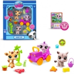 Littlest Pet Shop safariji komplet s 3 živalicami