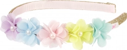 Souza! Anneliek headband with tulle flowers and a pearl