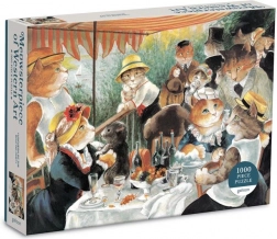 Galison Puzzle Luncheon of the Rowers with Cats 1000 Pieces