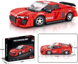 Building Set Sports Car Red 413 Pieces