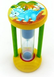 Presýpacie hodiny na meranie času čistenia zubov dinosaurus