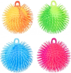 Anti-stress squeezable silicone spiky ball 15 cm – 4 colors