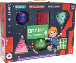 Set of 6 logic and dexterity puzzles for kids