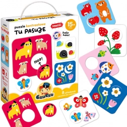 Contrasterende puzzel CzuCzu Tu Pasuje