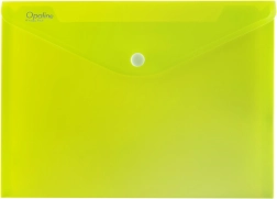 Dokumentmappe med trykknap A5 Opaline limegrøn