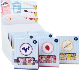 Small foot perline in legno Candy