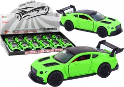 Športni avto 1:32 s vztrajnikom, mat zelena