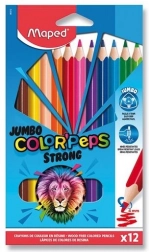 MAPED Color'Peps Strong Jumbo zsírkréta készlet, 12 db