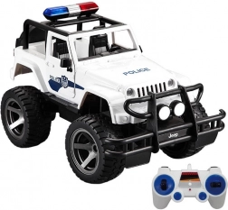 Remote Controlled Police Car Jeep 1:12 Double Eagle