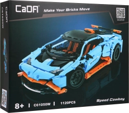 Technical Building Kit CaDA 1120 Pieces - Racing Car Speed Cowboy for Children 8+
