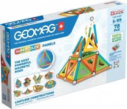 Geomag Supercolor Panels recycled magnetic construction set 78 pieces