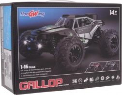 RC-crawler GALLOP 1:16 4x4 met metalen carrosserie – Rood