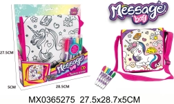 Farvelægnings-taske Message