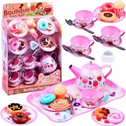 Children's Metal Tea Set with Desserts